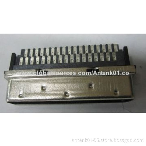 VHDCI/68P Male Crimp Connector, 250V AC Dielectric Withstanding Voltage
